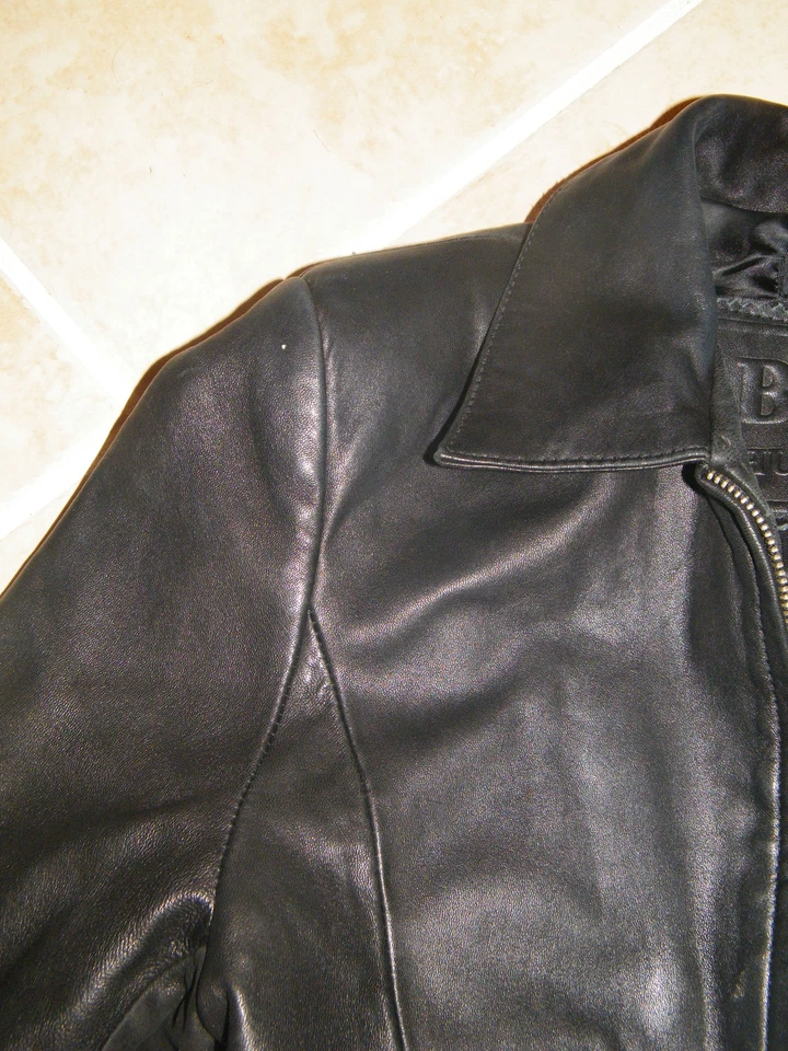 "HUGO BOSS" WOMANS / LADIES LEATHER JACKET / COAT ~ REAL N.Z. LAMB SKIN - M  - Image 4 of 4
