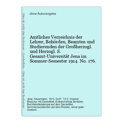 Amtliches Verzeichnis der Lehrer, Behörden, Beamt 13585B