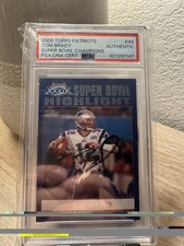 2005 Topps New England Patriots Super Bowl XXXIX Champions Auto - Tom Brady #49