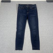 7 Seven For All Mankind Women's Sz 27 Gwenevere Ankle Jeans Denim