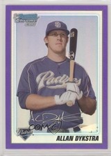 2010 Bowman Chrome Prospects Purple Refractor 806/999 Allan Dykstra #BCP44 z6b