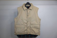 VTG Woolrich Vest Men Large Brown Blanket Lined Reversible Made in USA