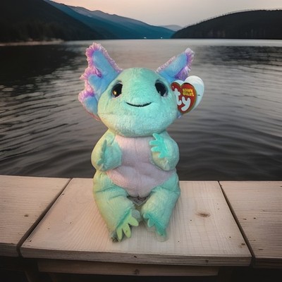 Original  Ty Kuscheltier Plüschtier Beanie Alex Axolotl  18 cm hoch