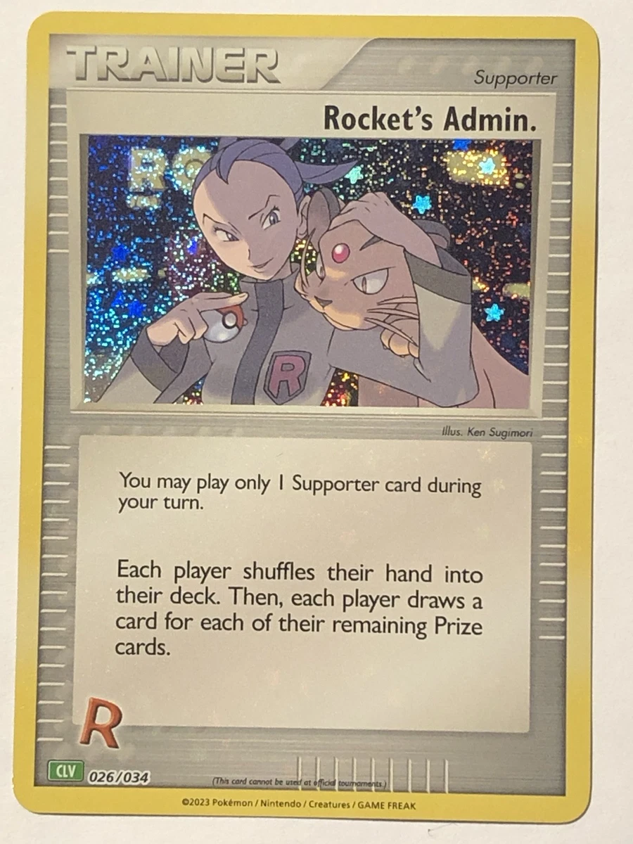 Rocket's Admin. 026/034 Trading Card Game Classic for sale | eBay