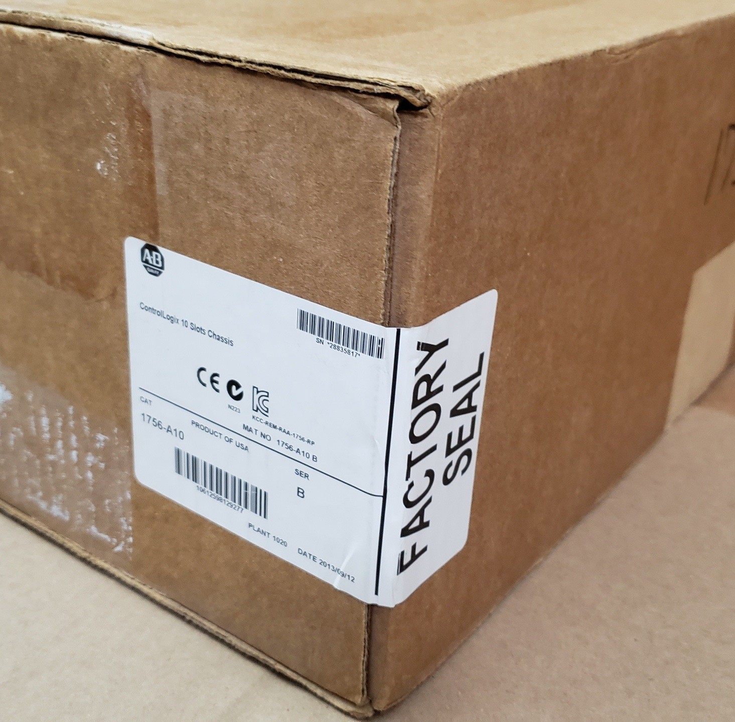 Allen Bradley 1756-A10 /B ControlLogix 10 Slot Rack Chassis