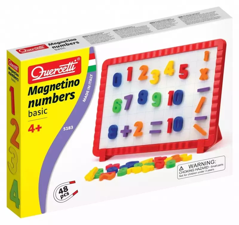 8007905051832 Tablica magnetyczna z cyframi 48 elementw Quercetti 6590₽