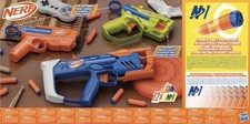 Nerf N-Series Triple Action Pack, 3 Blasters, 12 N1 Darts, Ages 8 