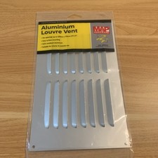 Image of Aluminium Louvre Vent - Cover 229 x 152mm - Satin anodised Aluminium. Brand New.