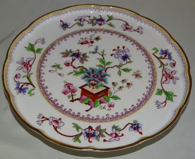 Royal Worcester England Indian Tree #5969 Cake Stand -1911 Mark