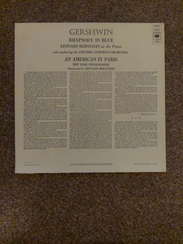 Gershwin Rhapsody Blue Ein Amerikaner in Paris Vinyl LP 72080 - Bild 2 von 5