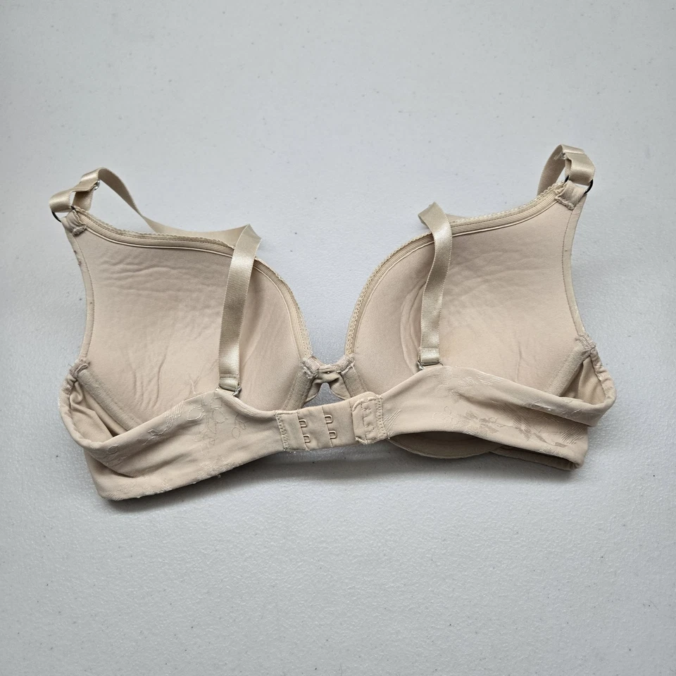 Sujetador Lily Of France Mujer 34C Beige Floral 2131101 Camiseta Con Aros Encaje LEER Foto 4 de 4