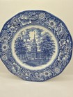 Vintage Liberty Blue Plate Ironstone Independence Hall  Made in England   — photo 1