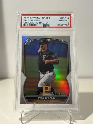 2023 Bowman Draft Paul Skenes Chrome Refractor #BDC14 Bowman 1st PSA 10