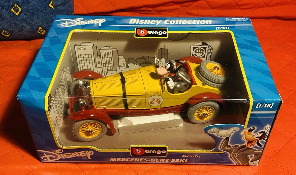 Disney Burago 1:18 Lotto 7 Modelli Nuovi In Box Mai Aperti - Immagine 3 di 4