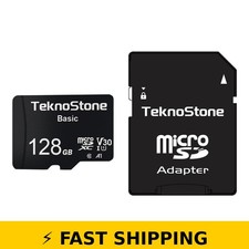 Teknostone 128GB MicroSDXC Card with Adapter - 90MB/s Read Speed