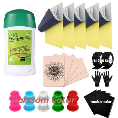 Tattoo Skin Practice Kit 29Pcs Tattoo Starter Kit for Beginners 5.9X7.9In 5Pcs T