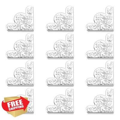 dophee Corner Protector 12 Pcs Silver Flower