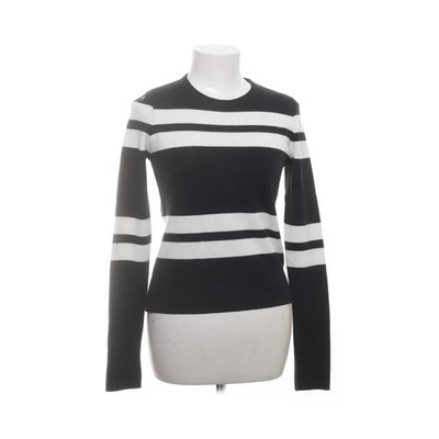 Vanilia, Strickpullover, Größe: 36, Trui knitted stripe sweater Black #zKP