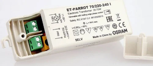 Alimentatore Elettronico Per Lampade Alogene ET-PARROT 70/220-240 I Osram - Imagen 4 de 5