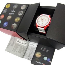 Omega Omega Swatch Moon Swatch Mission to Mars Speedmaster Quartz Red/White #S71277