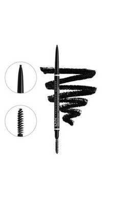 《 SCHWARZ》NYX Professioneller Make-up Mikrobrauenstift Brandneu Verpackt