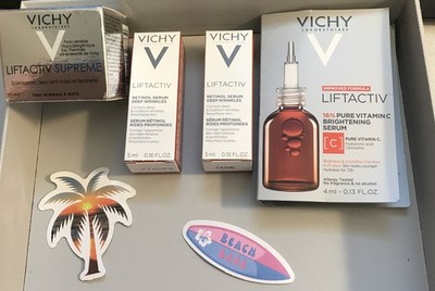 Vichy Liftactiv Supreme,retinol Serum (2) And Brightening Serum Travel Set