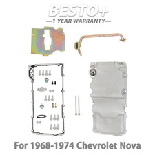 Silver Engine Low Profile Oil Pan Retro For Chevy Omega Nova Ventura 1968-1974 Silver Engine Low Profile Oil Pan Retro For Chevy Omega Nova Ventura 1968-1974