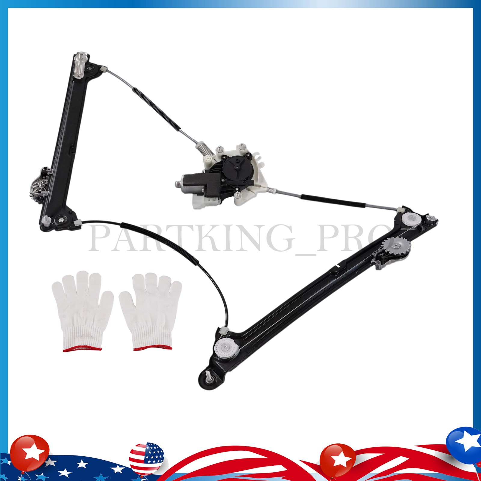 For 17-24 Maserati Levante M161 Driver Side Front Left Window Regulator W/Motor