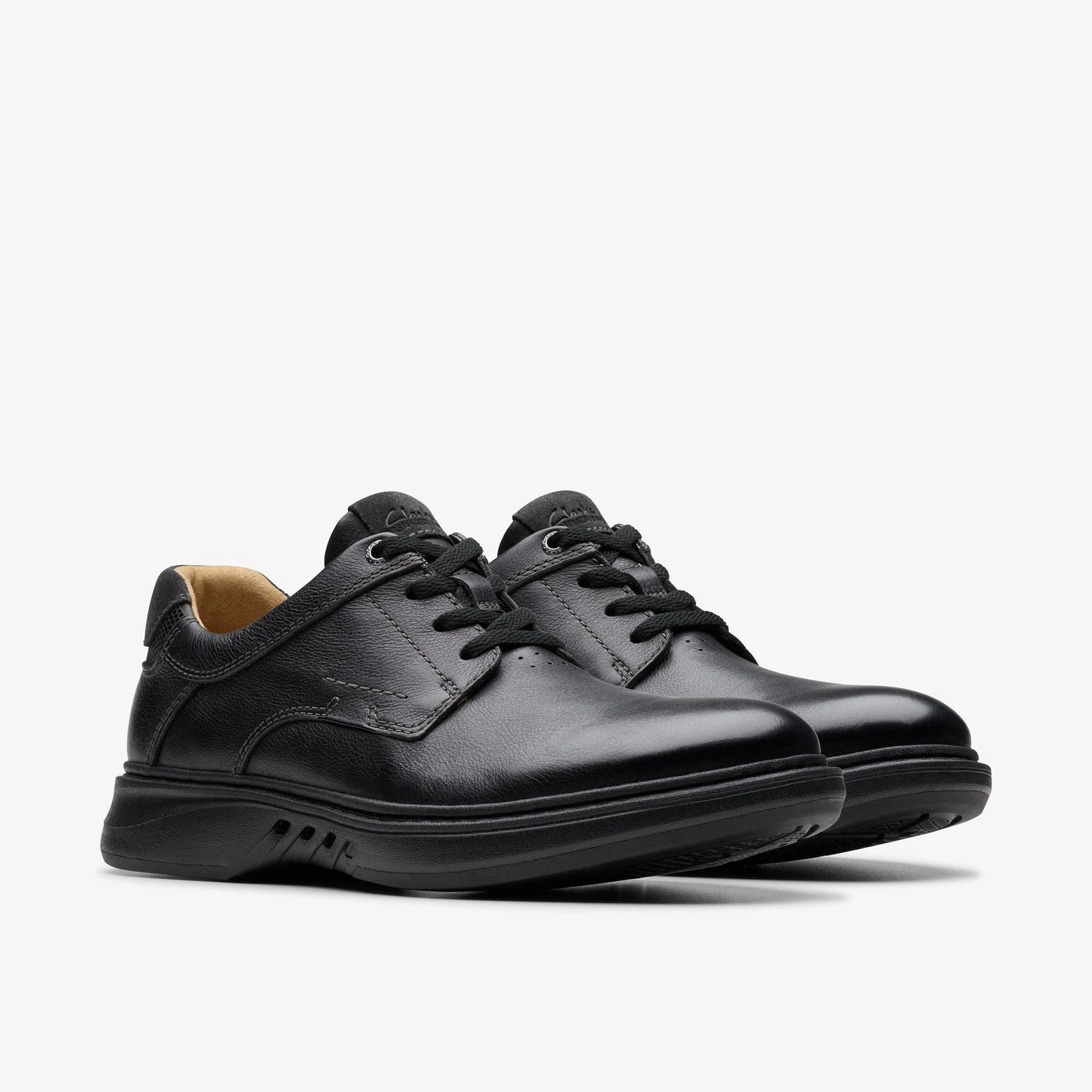 Clarks Un Briley Pace Men's Lace-up Boots 26179981 Black Leather