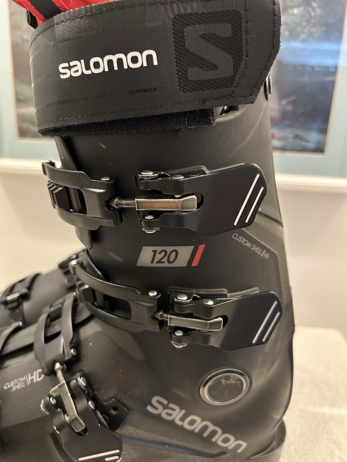 Scarponi da sci uomo Salomon S Pro 120 misura 26 5 nero rosso