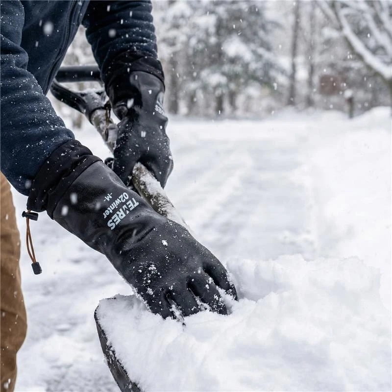 Guanti da Neve Showa Invernali Caldi Spessi Guanti Termici Isolanti Impermeabili Escursionismo - Immagine 2 di 4