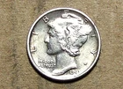 1941  P     MERCURY  SILVER   ACTUAL  COIN                           90119229-06