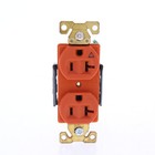 Eaton Orange Industrial Isolated Ground Receptacle Outlet 5-20R 20A IGAH5362RN
