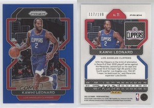 2021-22 Panini Prizm Blue Prizm /199 Kawhi Leonard #71