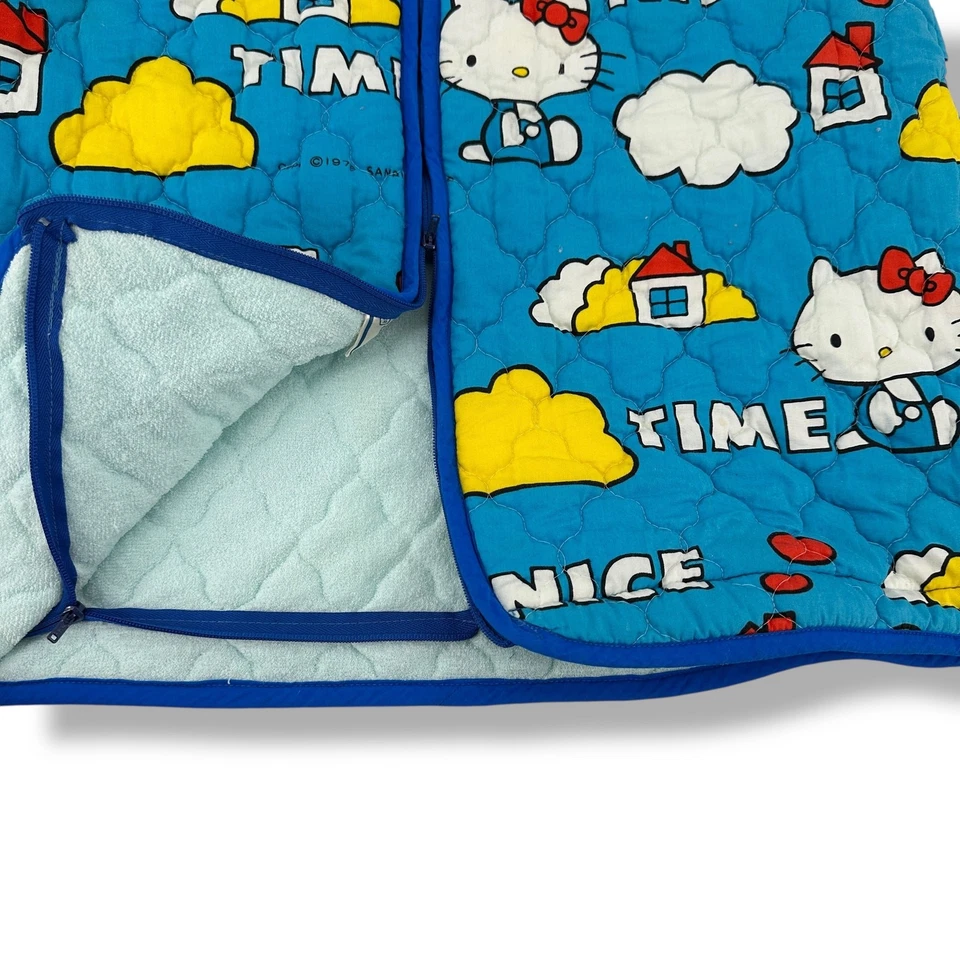 Sanrio Hello Kitty Nice Time Quilted Terry Baby Sleep Sack Vest Vtg 1978 Japan - Image 3 of 4