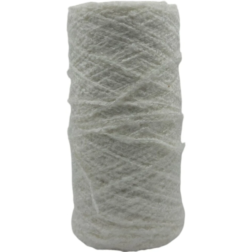 Vintage 1980s White Cotton Yarn Cone Spool - Image 3 of 4