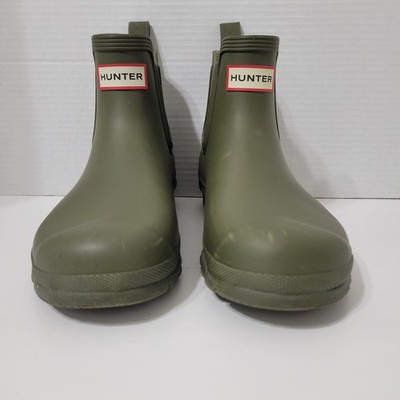 HUNTER Waterproof Chelsea Rubber Boots, Dark Olive, WFS207BRMA UK6 EU39 US8M
