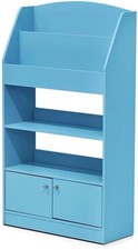 LOVA Book Shelf Magazine Bookshelf Bookcase W/ Storage Cabinet 9.4 x 24.6 x 43.3