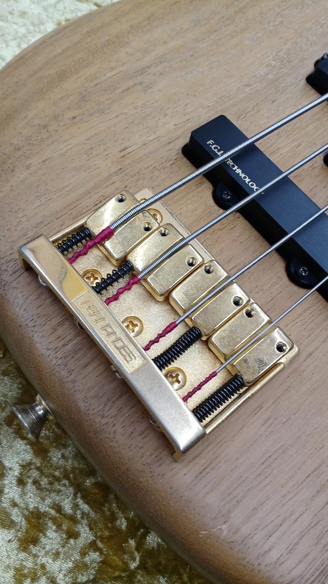 FERNANDES Active Fretless Bass FRB-75/90 Electric Bass Guitar Used
