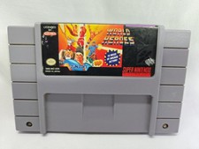 World Heroes (Super Nintendo SNES Game Authentic) Cleaned Tested Working