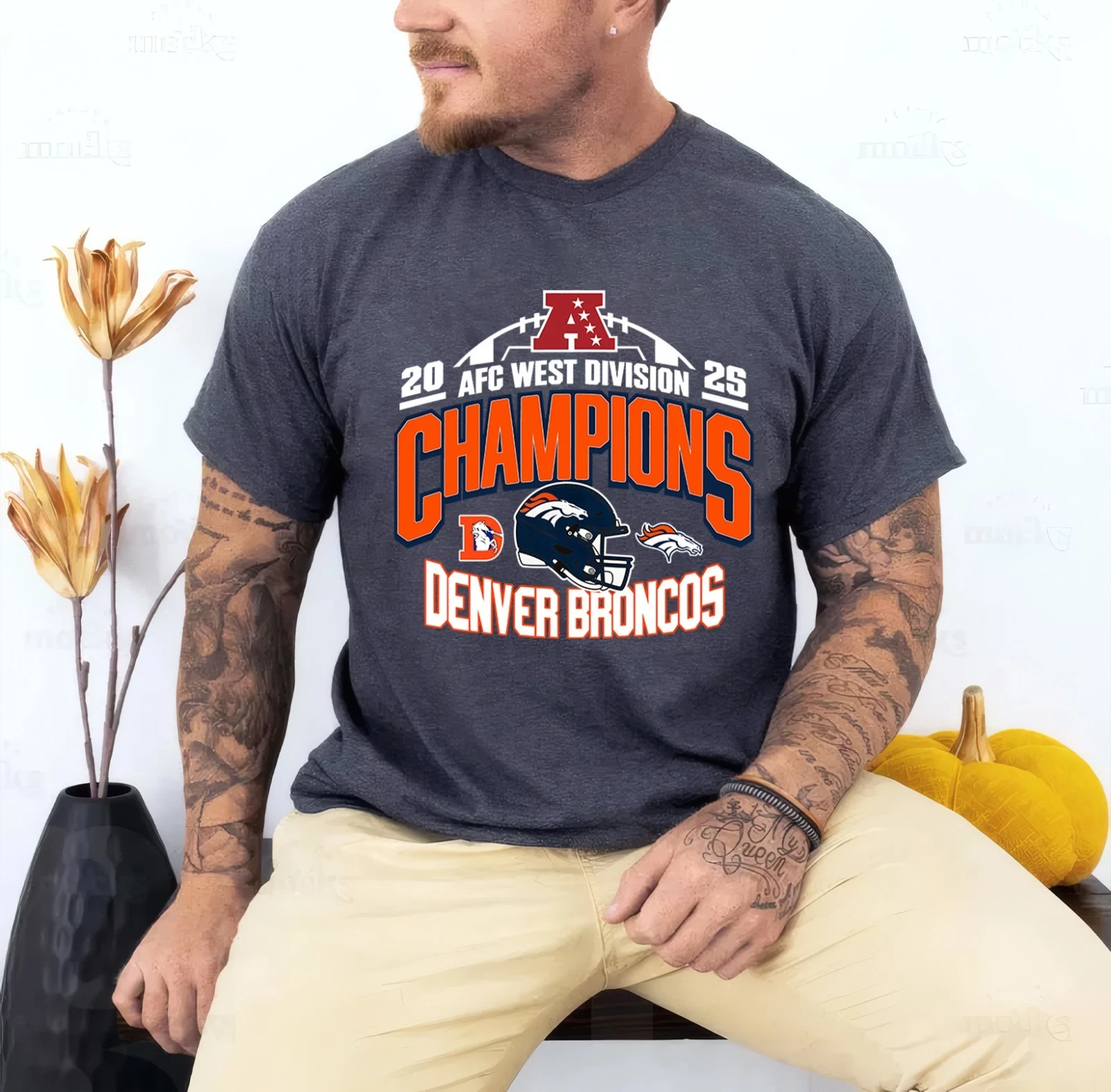 Denver Broncos 2025 AFC West Division Champions TShirt