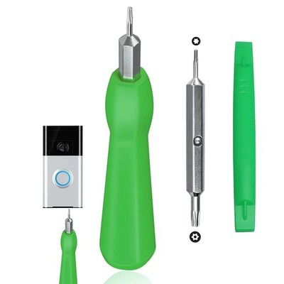 Video Screwdriver Bit Set for Battery and Wifi Access - Fits All Video Doorbe...