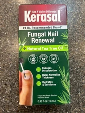 Kerasal Renewal Nail Repair Solution with Tea Tree Oil for Damaged Nails 0.33 oz