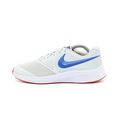 Nike Damen Star Runner 2.0 Sneaker Weiß/Blau/Rot Mesh Low-Top Laufschuh EU 37.5