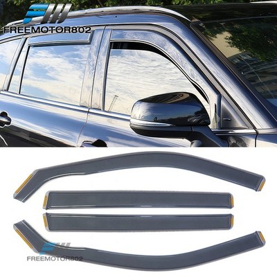 For 20-25 Toyota Highlander In Channel Window Visor Acrylic Rain Guard Deflector
