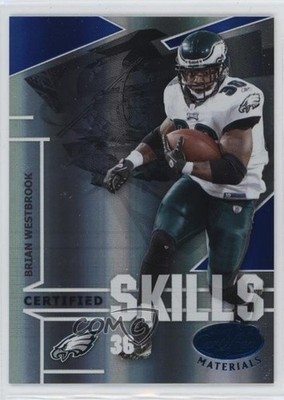 2008 Leaf Certified Materials Skills Blue 7/100 Brian Westbrook #CS-10 03xg