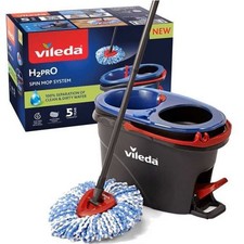 Vileda H2Pro Spin Mop Sistema Lavapavimenti Tecnologia Doppio Serbatoio Nuovo 