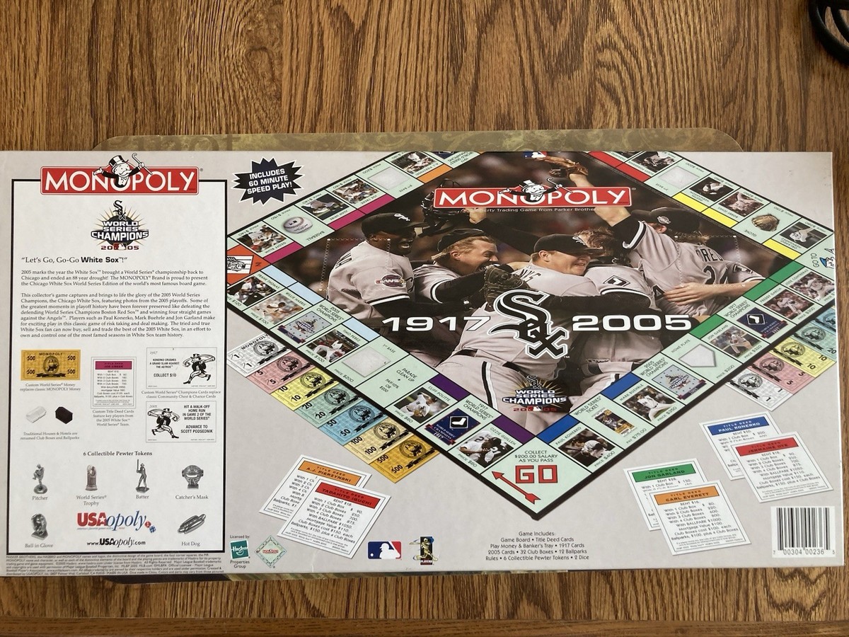 Chicago White Sox Monopoly World Series Edition 1917 2005