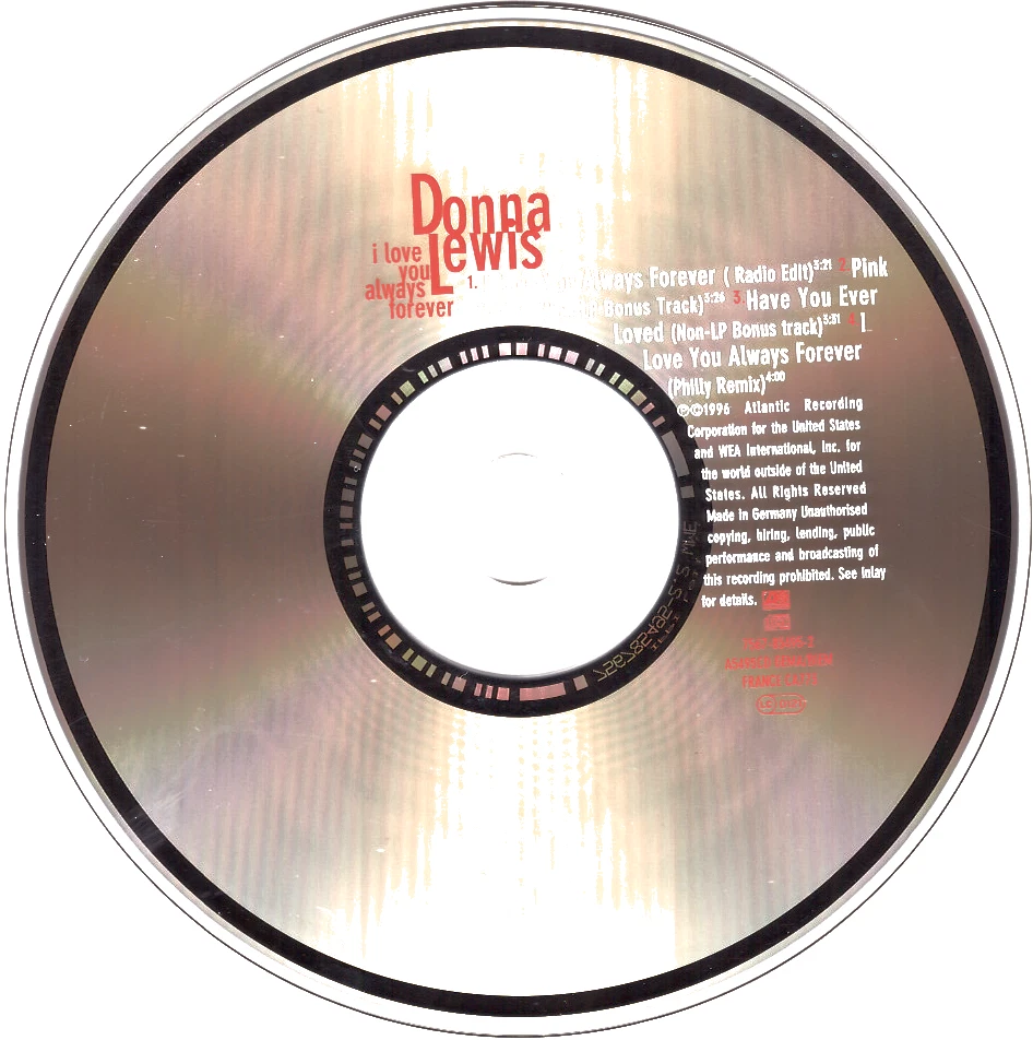 Donna Lewis - I Love You Always Forever (Maxi CD) [1996] sehr gut, (0705) - Bild 4 von 4