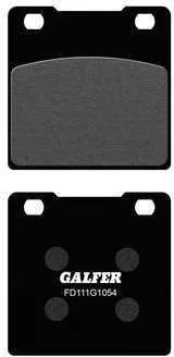 Pastillas freno trasero semimetálicas Galfer Brakes Galfer 1054 moto FD111G1054 Foto 4 de 4